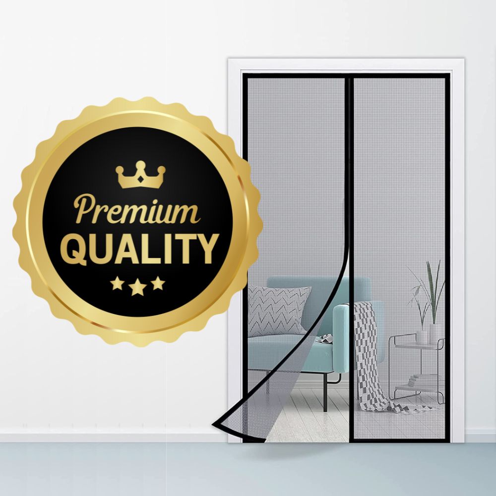 Magnetic Door Screen - Black - 27.5" x 82.6", image 3