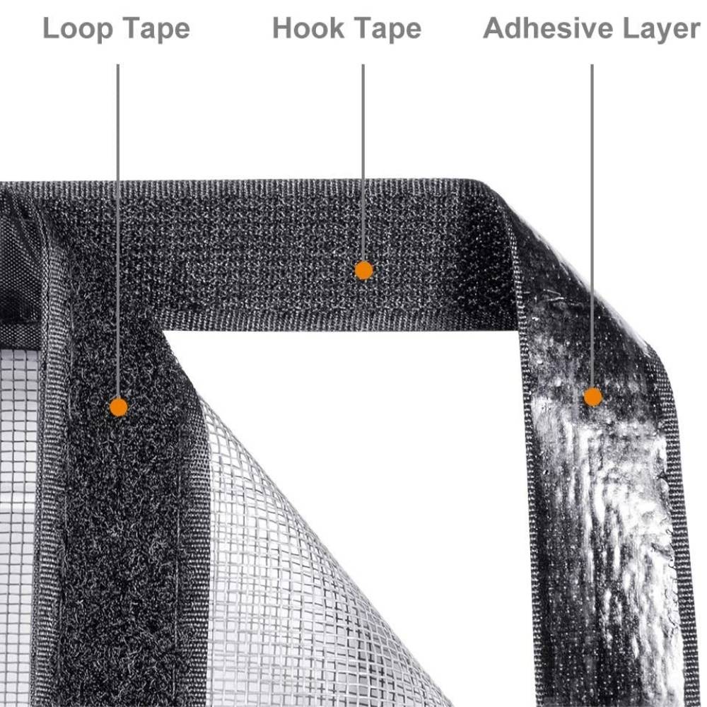 Magnetic Door Screen - Black - 27.5" x 82.6", image 8