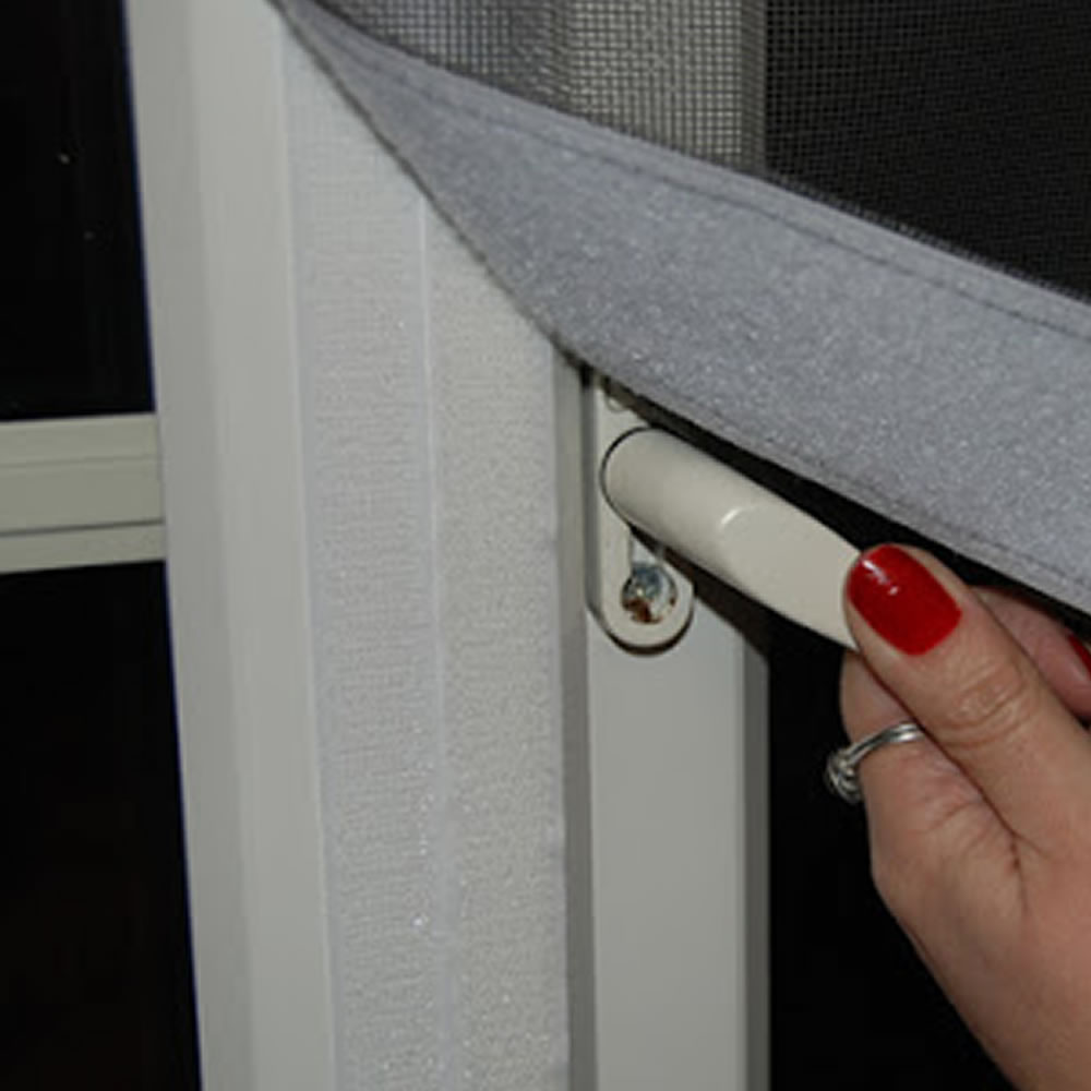 DIY Adjustable Window Screens - Black Frame - Standard Mesh (Grey Mesh) - 39in x 39in, image 4
